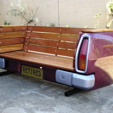 Reutilización creativa: muebles y decoración hechos con piezas de coche